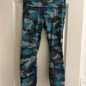 Lululemon Blue Camouflage Leggings